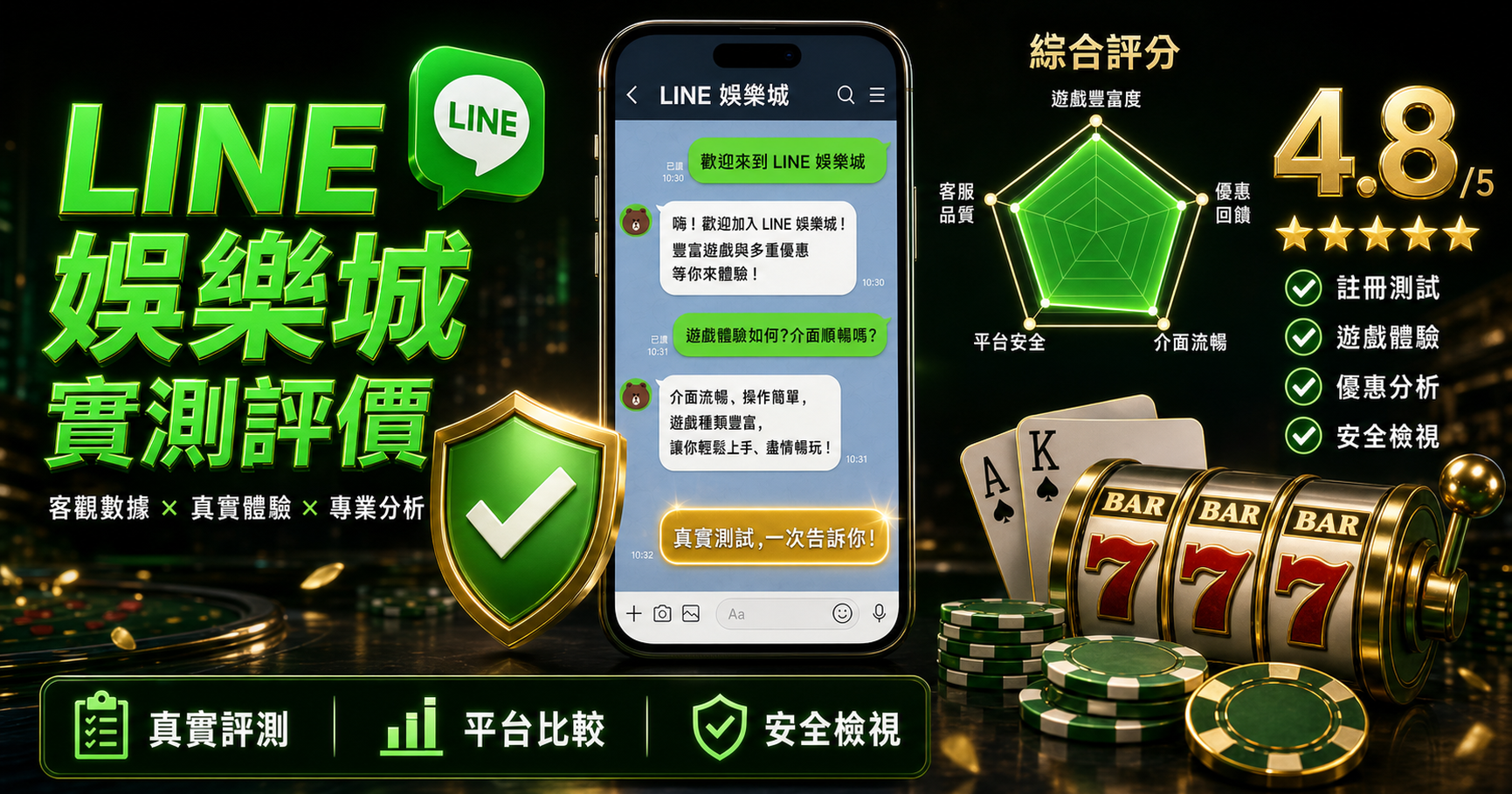 LINE娛樂城實測評價